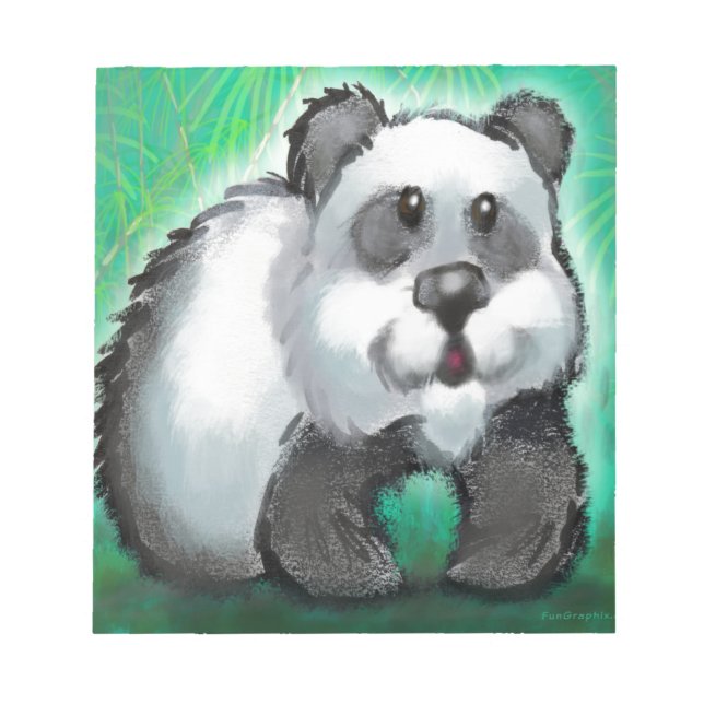 Panda Bear Notepad (Front)