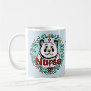 Panda bear nurse coffee mug