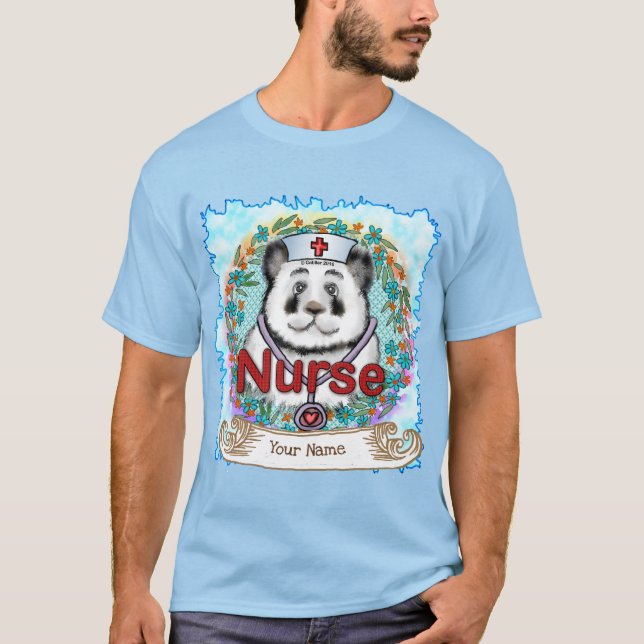 Panda bear nurse  T-Shirt (Front)