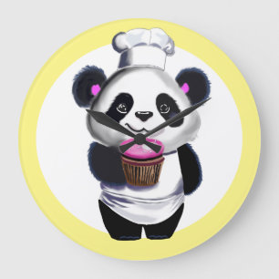 Panda Bear Nursery Clock