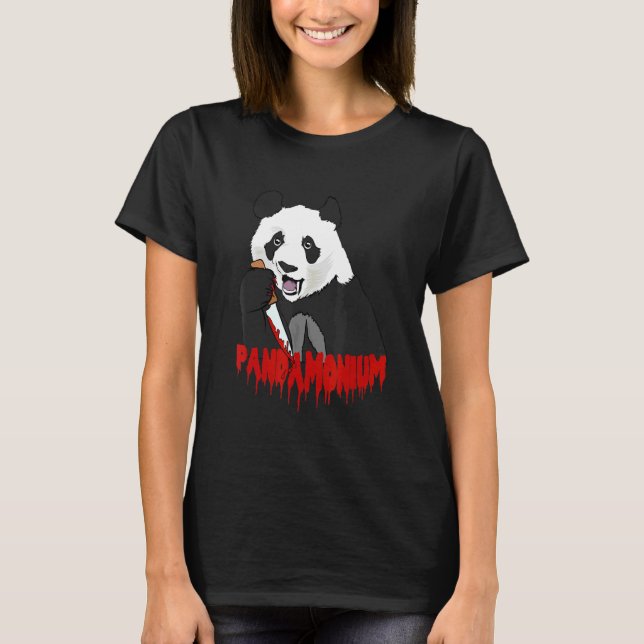 Panda Bear  Pandamonium Murderous Panda T-Shirt (Front)
