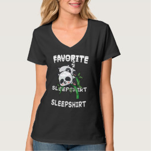 Panda Bear Pandas Nap Sleeping Sleep Pajamas Pajam T-Shirt
