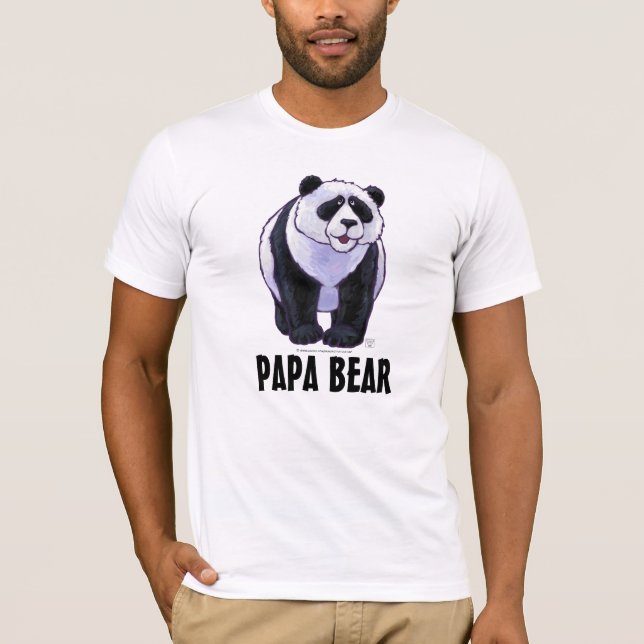 Panda Bear, Papa Bear Men's Light T-Shirt (Front)