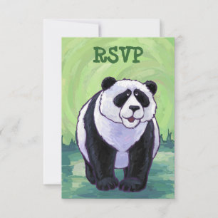Panda Bear Party Centre Invitation