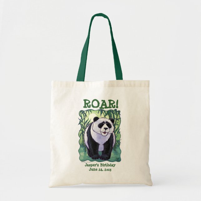 Panda Bear Party Centre Tote Bag (Front)
