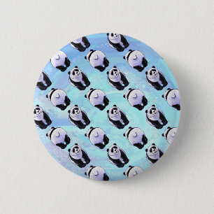 Panda Bear Patterns 6 Cm Round Badge