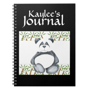 Panda Bear Picture Spiral Notebook