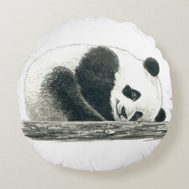 Panda bear round cushion (Front)