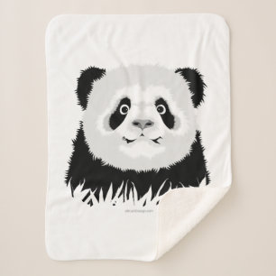 Panda Bear Sherpa Blanket