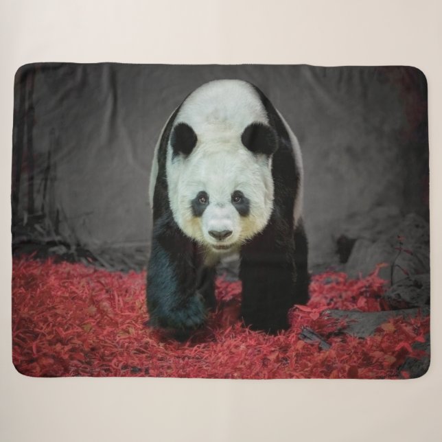 Panda Bear Sherpa Blanket (Front (Horizontal))