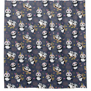 Panda Bear Shower Curtain