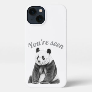 Panda Bear Sketch Art Phone Case