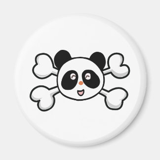 panda bear Skull and Crossbones Magnet