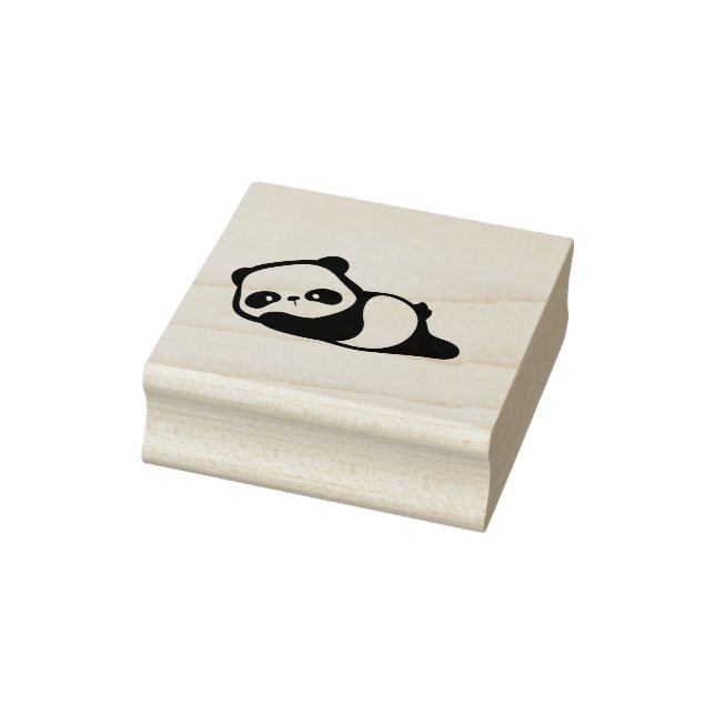 Panda Bear Sleeping Rubber Stamp (Stamp)
