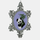 Panda Bear Snowflake Ornament
