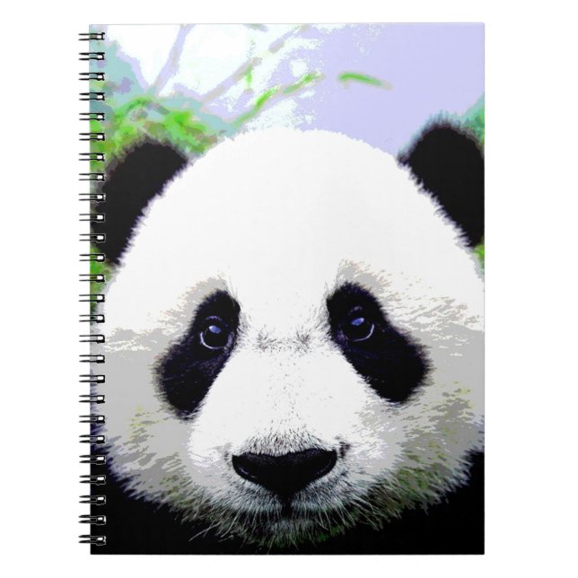 Panda Bear Spiral Notebook (Front)