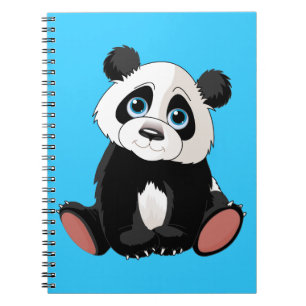 Panda Bear Spiral Notebook
