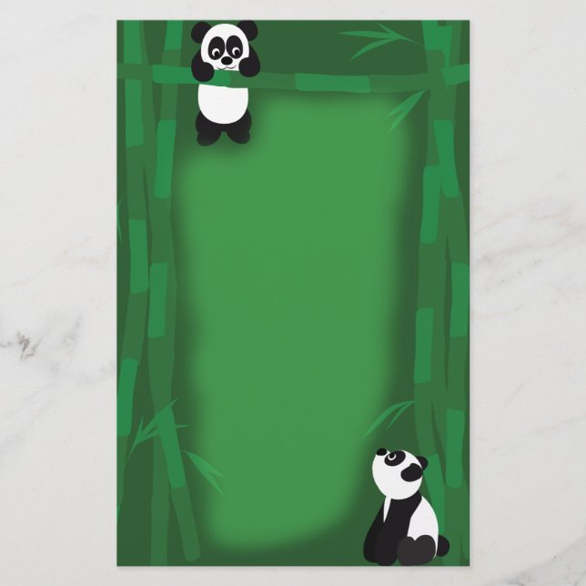 Panda Bear Stationary Stationery (Front)