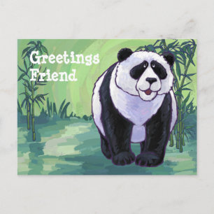 Panda Bear Stationery Postcard