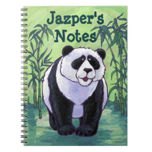Panda Bear Stationery Spiral Notebook