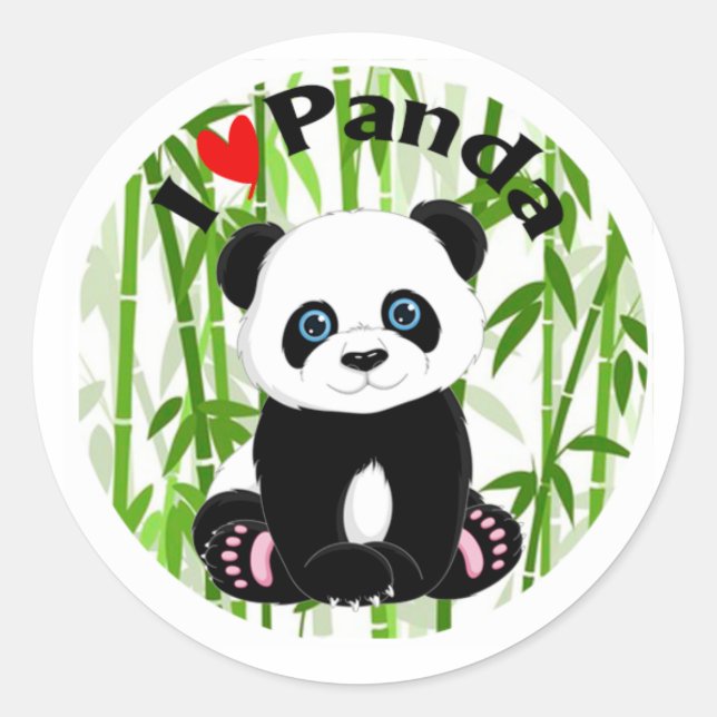 Panda Bear Stickers or Stickers (Front)
