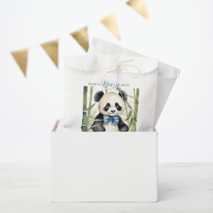 Panda Bear Thank you Beary Much Boy Baby Shower Favour Bags