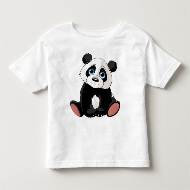 Panda Bear Toddler T-Shirt (Front)