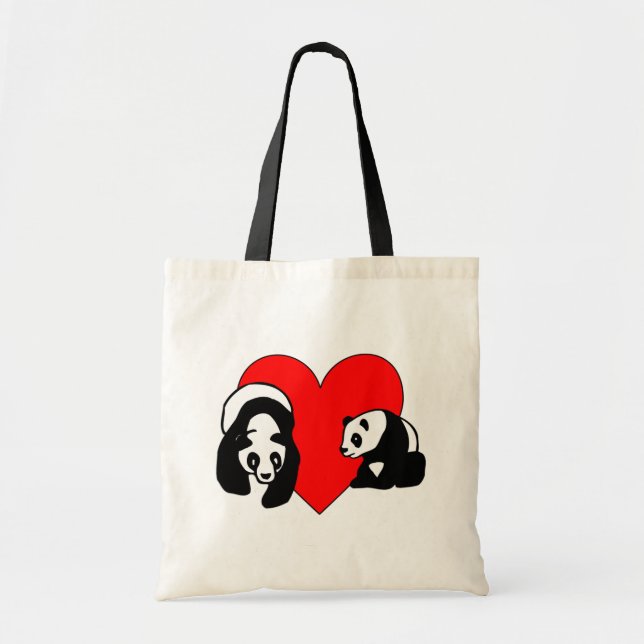Panda Bear Tote Bag (Front)