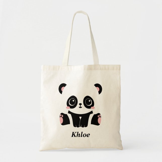 Panda Bear Tote Bag (Front)