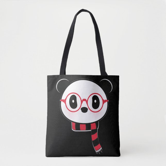 Panda Bear Tote Bag - Leon The Panda Bear (Front)