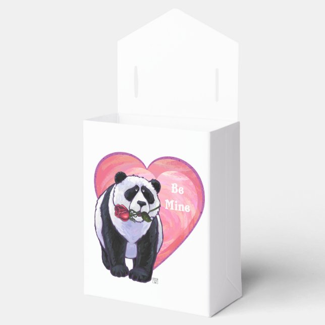 Panda Bear Valentine's Day Favour Box (Opened)