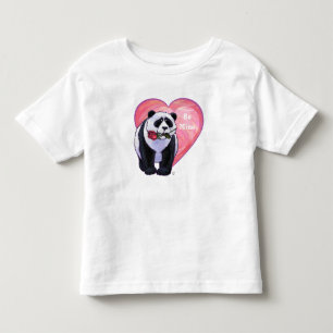 Panda Bear Valentine's Day Toddler T-Shirt
