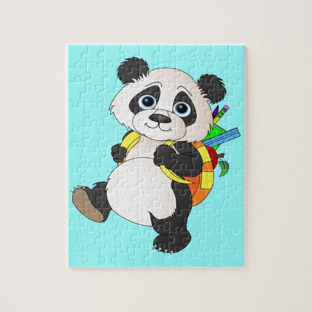Panda Bear with backpack Jigsaw Puzzle (Vertical)