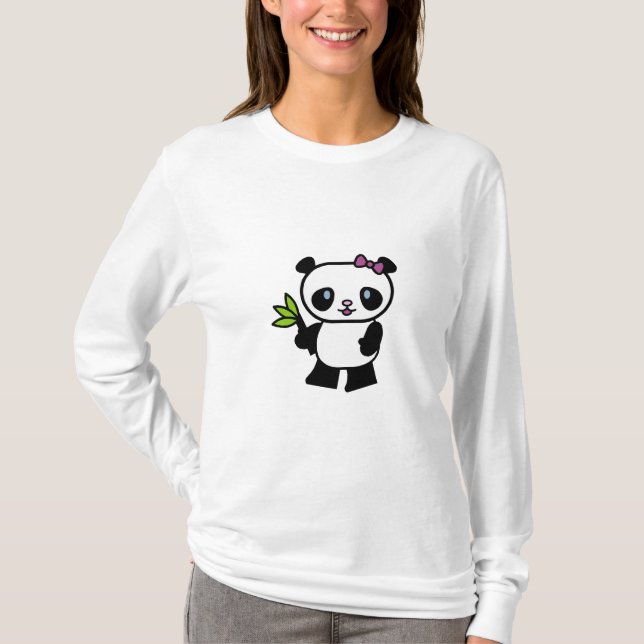 Panda Bear Womens Hoody (Front)
