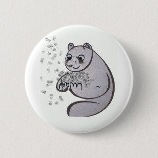 Panda Bears 6 Cm Round Badge