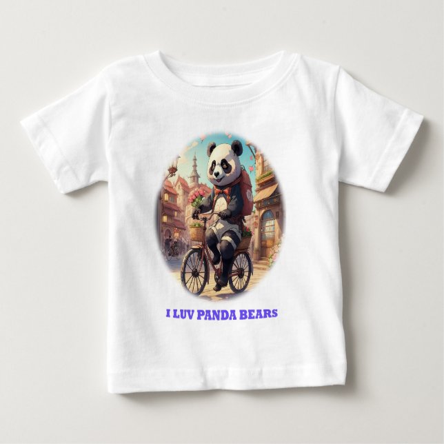 Panda Bears Baby T-Shirt (Front)