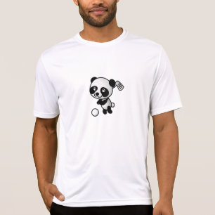 Panda Bears Black White Golf Sports Love Destiny T-Shirt