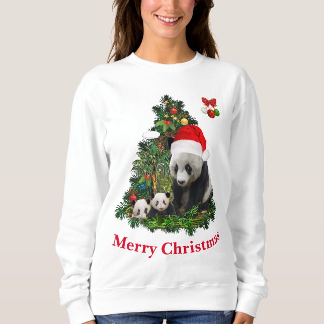 Panda bears Christmas  Sweatshirt (Front)