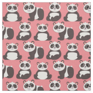Panda Bears Cute Kids Fabric