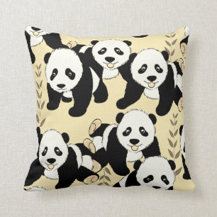 Panda Bears Graphic Cushion