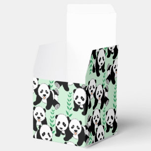 Panda Bears Graphic Favour Box