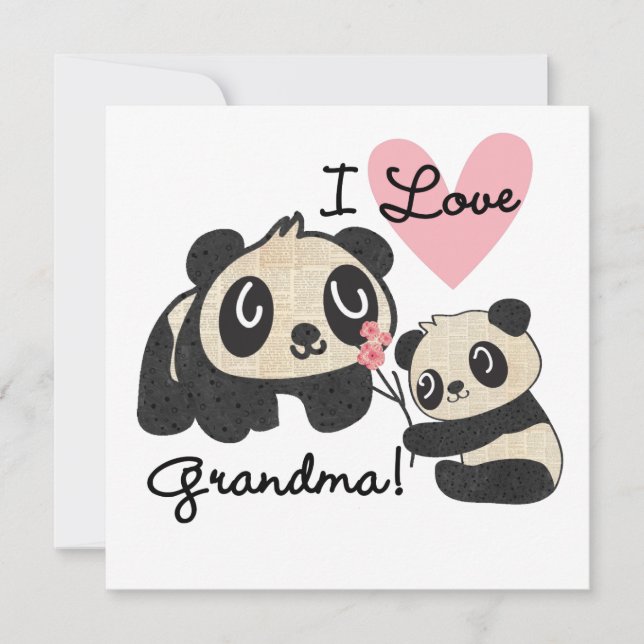 Panda Bears I Love Grandma (Front)