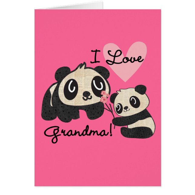 Panda Bears I Love Grandma (Front)