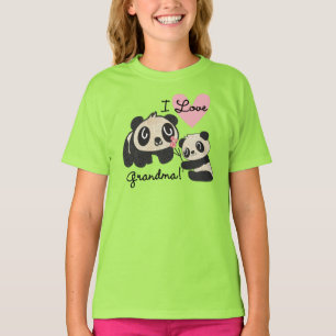 Panda Bears I Love Grandma T-Shirt