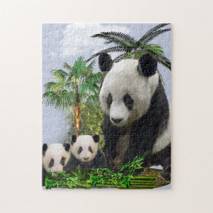 Panda bears jigsaw puzzle