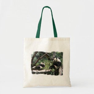 Panda Bears  Small Tote Bag