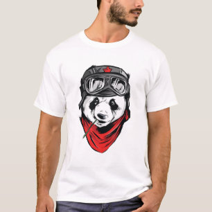 Panda Biker Gift T-Shirt
