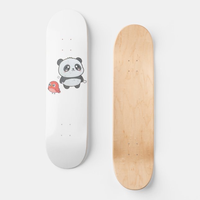 Panda & Bird, endoky.com Skateboard (Front)