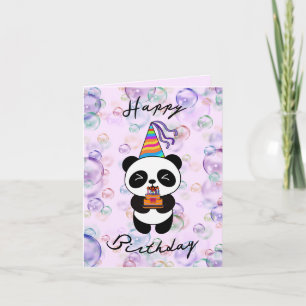 Panda birthday card