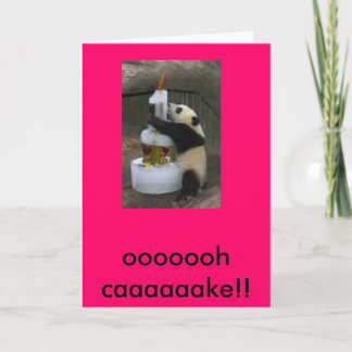 panda birthday card